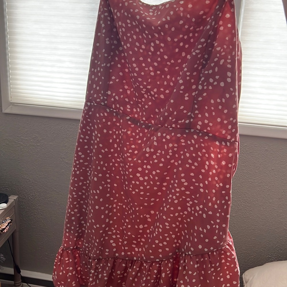 Pink casual dress